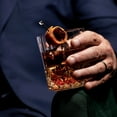 thumbnail image 6 of Viski Admiral Whiskey Glasses, Game Nights, Gifts for Men, 10 oz, Set of 4, 6 of 9