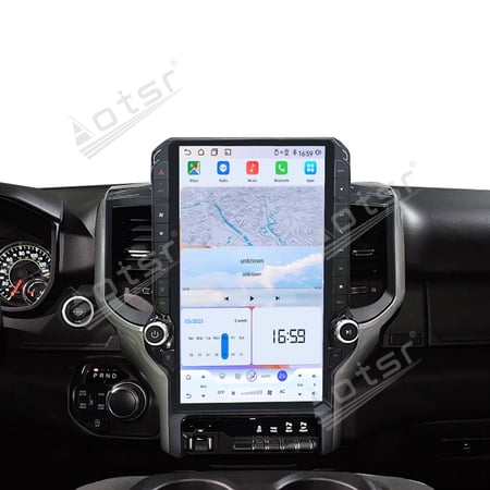 Aotsr 14.5" Android 15 Car Radio For Dodge Ram Trucks 2019-2023 with Wireless Carplay & Android Auto, GPS Navigation & Touchscreen
