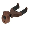 thumbnail image 1 of Guitar Hanger, Safe Stable Natural Black Walnut Base Automatic Lock Release Guitar Wall Mount  For Studio For Home For Office, 1 of 8