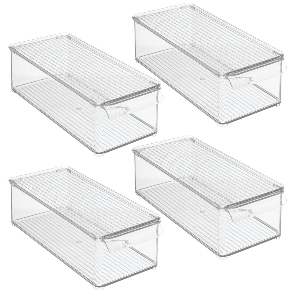 clear pantry storage containers with lids