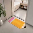 thumbnail image 6 of Pencil Classroom Rug, 19.6"x31.5" Soft Faux Non Slip Floormat for Indoor Outdoor Decor, Shape D, 6 of 6