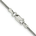 thumbnail image 3 of Sterling Silver Rhodium-plated 2mm Diamond-cut Round Franco Chain, 3 of 4