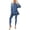 Blue, variant on Women's 2 Piece Outfits Spring Long Sleeve Tunic Tops Legging Pants Fall Matching Lounge Sets Sweatsuits