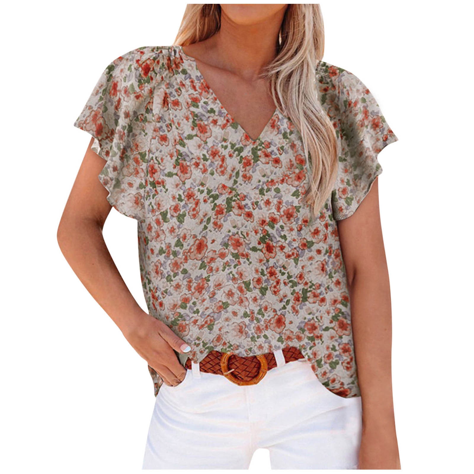 Black and Friday Discounted Items under $5 GaThRRgYP Women's Summer Tops  Clearance Under $5,Woman's Casual Fashion Color Matching Zipper Short  Sleeve Summer Tops T-Shirt 