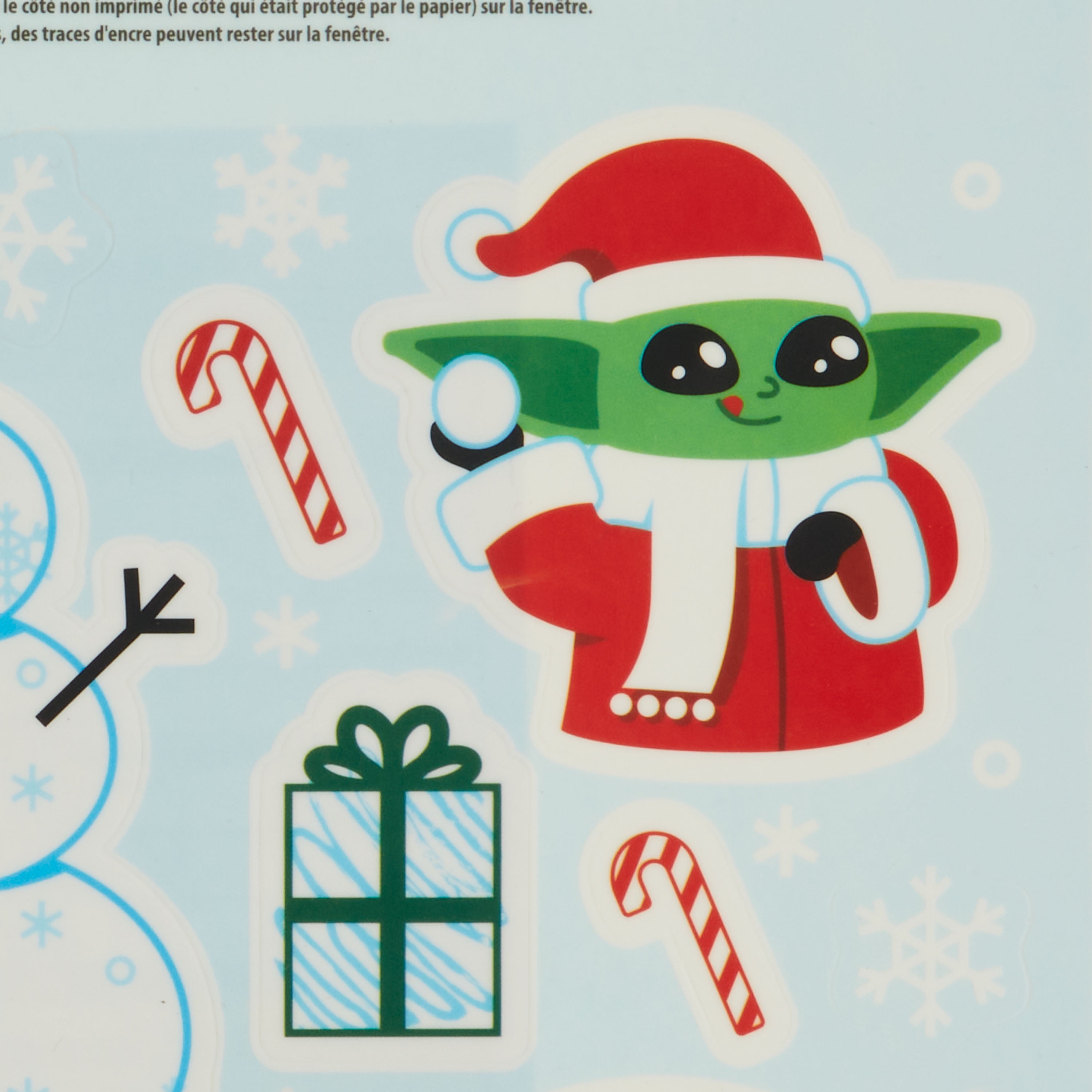 Star Wars Christmas Decorations - Yoda with Santa Claus Hat -  Jedi Holiday Vinyl Wall Decal for Home Decor and Parties : Handmade Products