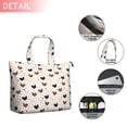 thumbnail image 2 of White Chicken Heart Pattern Travel Tote Bags for Women Carry On,Large Weekender Bags for Women Travel,Multi Functional Duffle Bag for Work,Shopping,Sports, 2 of 5
