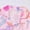 Pink, variant on Bow Print Pajama Sets For Women Elegant Short Sleeve Button Front For With Bow Print Relaxed Fit Home Wear Daily Pjs Sets Pink L