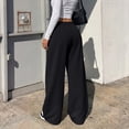 thumbnail image 6 of SUNBS Wide Leg Sweatpants for Women High Waisted Drawstring Sweat Pants With Big Patch Pockets., 6 of 9