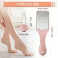 thumbnail image 4 of Unique Bargains Foot File Foot Rasp 3-in-1 Stainless Steel Foot File Pedicure Foot Scraper Rose Gold Tone with Mini File, 4 of 7