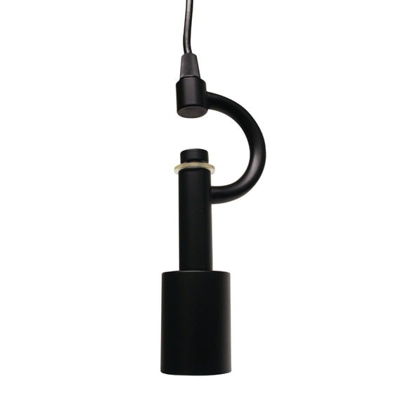 Cloth & Wire Satin Black 3-Light Pendant Light Fixture for Home Lightning