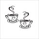 thumbnail image 3 of Worallymy tazas de café café té pegatinas de pared arte vinilo calcomanía cocina restaurante Pub Decoración Worallymy JD735795568, 3 of 6