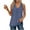 Navy, variant on Tank Tops for Women under $5 Stripe V-neck Sleeveless Loose Casual Side Slit Casual Top Blue S