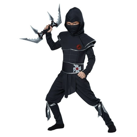 Boys Ninja Warrior Costume Size Large 10-12