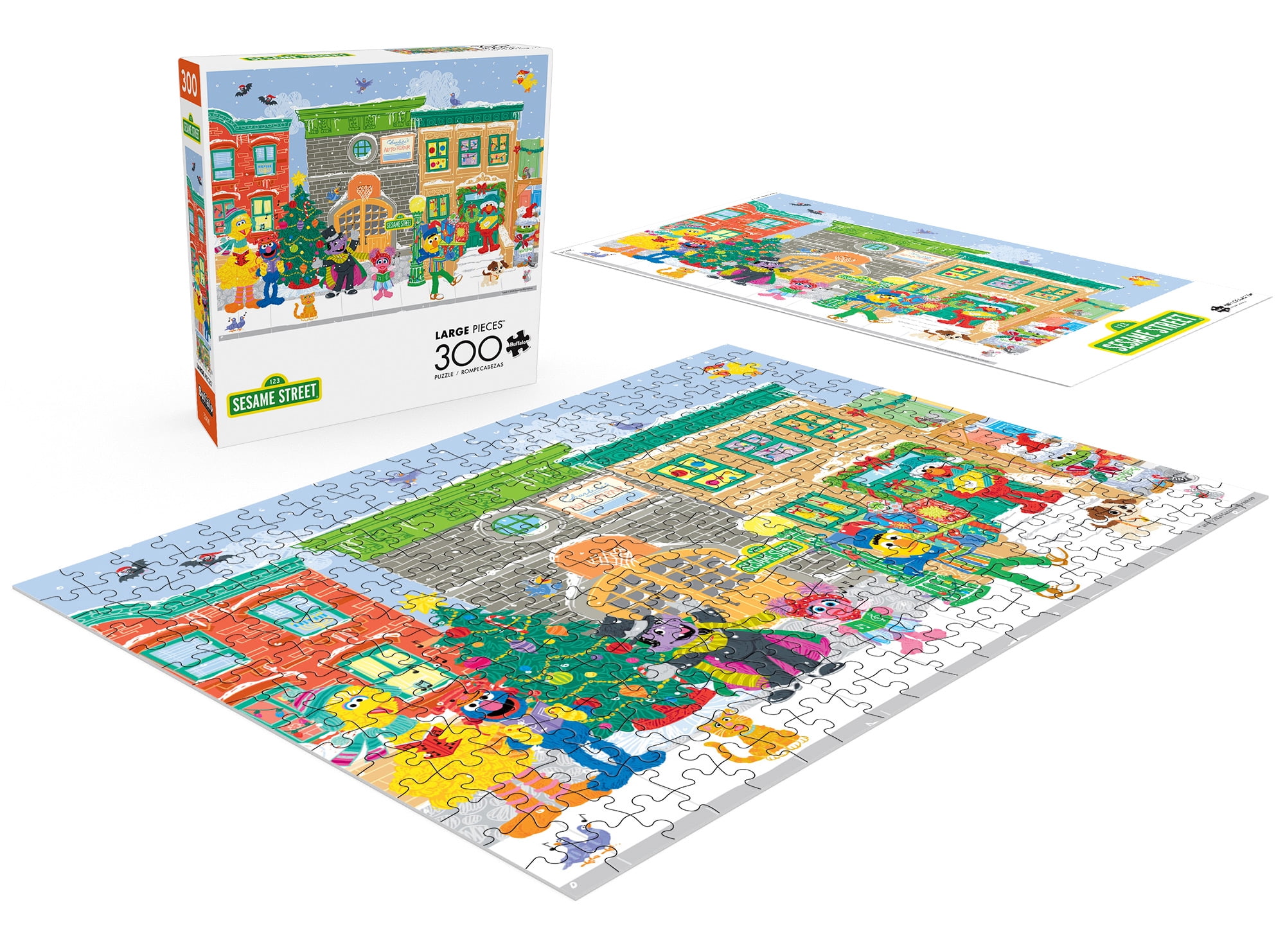 Buffalo Games 300-Piece Carolers on Sesame Street Interlocking Jigsaw Puzzle for Adults Ages 14+