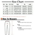 thumbnail image 2 of Wycnly Pants for Women Plus Size Pants for Women Casual Mid Waist Solid Loose Wide Leg Pocket Long Pants Vintage Breathable Cotton Palazzo Trousers, 2 of 2