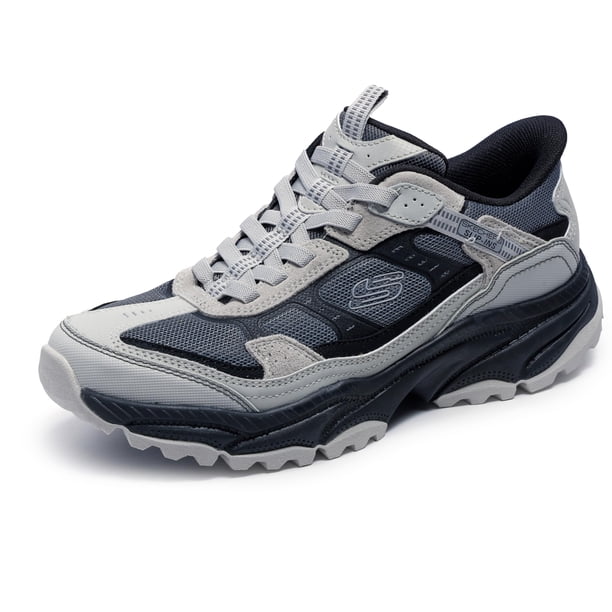 Zapatos Skechers Vigor Slip-On para Hombre Gris Negro Talla 10
