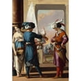 thumbnail image 2 of Laurent de la Hyre 11x14 Black Ornate Wood Framed Double Matted Museum Art Print Titled: Panthea, Cyrus, and Araspas (1631), 2 of 5