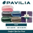 thumbnail image 7 of PAVILIA Fluffy Sherpa Throw Blanket Ombre | Gradient Plush, Soft, Fuzzy, Decorative Accent Throw Blanket for Couch Sofa Bed | Cozy Warm Decorative Furry Faux Fur Blanket, 50x60 Inches Purple, 7 of 7