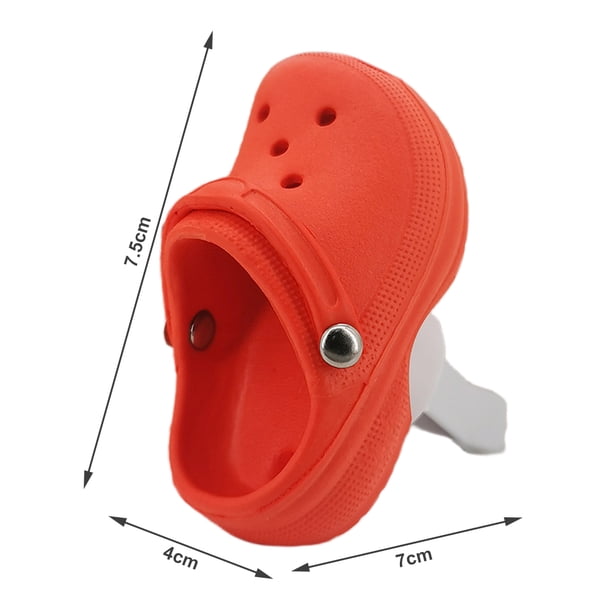 Zapatas Con Orificio De Salida De Aire 3D Air Outlet Crocs Colgantes Clip-on Car Air Vents Hole Zapatos Decoración (Naranja) Ndcxsfigh Libre de BPA