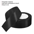 thumbnail image 3 of Unique Bargains 1.5 Inch Wide 24 Yards Satin Ribbon, 2 Pack Double Face Solid Crafts Roll for Party Home DIY Wrapping Decoration, Black, 3 of 6
