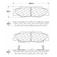 thumbnail image 2 of Centric Parts 102.07320 102 Series Semi Metallic Standard Brake Pad, 2 of 4