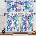 thumbnail image 3 of LALILO Kitchen Curtains and Valances Set of 3 36" Colourful Window Treatment Tiers for Window Decor, 3 of 5