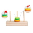 thumbnail image 3 of Juego de Rompecabezas Torre De Madera ANGGREK 10 Anillos Desarrollo Del Cerebro Para niños, 3 of 7