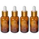 thumbnail image 4 of 4pcs botellas de gotero de vidrio botellas ámbar de aceites esenciales botellas de viaje 30 ml, 4 of 5