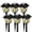 Warm White, variant on TopZoo Solar Lights Outdoor Pathway, 6 Pack Solar Garden Stake Lights for Yard Patio Walkway Planter Pool, LED Waterproof, Flame Orange