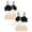 2 Black/2 Blushed/2 Ivory, variant on Racerback Training Bra for Girls- 6 Pack Seamless Sports Bra, Padded Everyday Bra Bralette,Crop Cami Tank Top (6-14)
