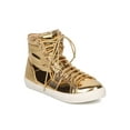 thumbnail image 1 of New Women Liliana Chic-9 Metallic Mixed Media High Top Lace Up Sneaker, 1 of 5