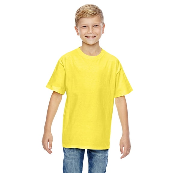 Hanes - Perfect-T Youth T-Shirt - 498Y, Yellow, S, Pack Of 2, Boys Tshirts