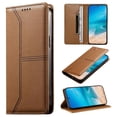 thumbnail image 1 of RFID Blocking Wallet Case for Samsung Galaxy S22 Plus Magnetic Leather Flip Cover with Stand Brown, 1 of 7