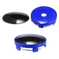 thumbnail image 6 of Unique Bargains 4pcs Auto Blue with Black Sticker 60mm Dia 5 Clips Wheel Tyre Center Hub Caps Cover, 6 of 6