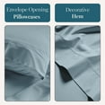 thumbnail image 6 of Casa Platino 100% Egyptian Cotton California King Sheets Set – Luxury Hotel Comfort for Restful Sleep, Fully Elasticized 15" Deep Pocket Cal King Sheet, Machine Washable – French Blue, 6 of 8