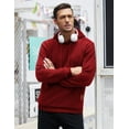 thumbnail image 2 of COOFANDY Men's Waffle Knit Hoodie Pullover Hipster Hip Hop Long Sleeve Drawstring Hooded Sweatshirt, 2 of 6