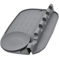 thumbnail image 3 of Hongchun Kitchen Utensil Rest Silicone Spoon Rest Kitchen Spoon Rest Gray 25.3*19cm, 3 of 4