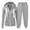 Gray, variant on LEBONYARD Women's Trendy Clearance Sweatshirts And Sweatpants Warm Set Zip Up Hoodie Solid Loose Sweatshirts And Comfy Sweatpants,Sizes S-5XL