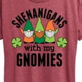 thumbnail image 3 of Instant Message - Shenanigans With My Gnomies - Women's Short Sleeve Graphic T-Shirt, 3 of 6