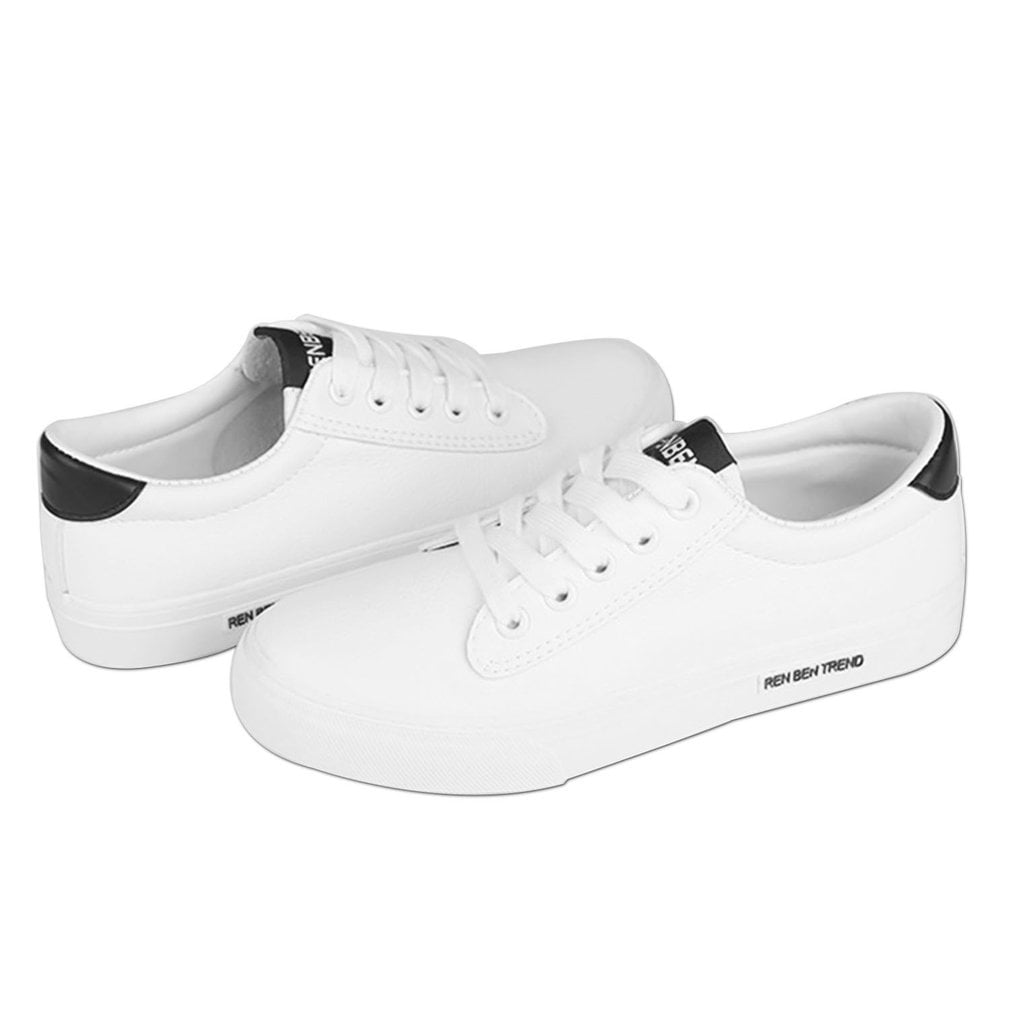 RENBEN Men's Low Top PU Leather Casual Shoes with Hong Kong Ubuy