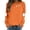 Orange, variant on SRZYMJ Spooky Season Sweatshirt for Women Halloween Sweatshirt Ghost Fall Long Sleeve Embroidered Pullover Tops