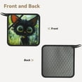 thumbnail image 2 of Pofeuu Cute Big-Eyed Black Cat Print Silicone Trivet Mats,Silicone Hot Pads for Kitchen, Silicone Trivets for Hot Pots and Pans, Silicone Hot Pad, 2 of 8