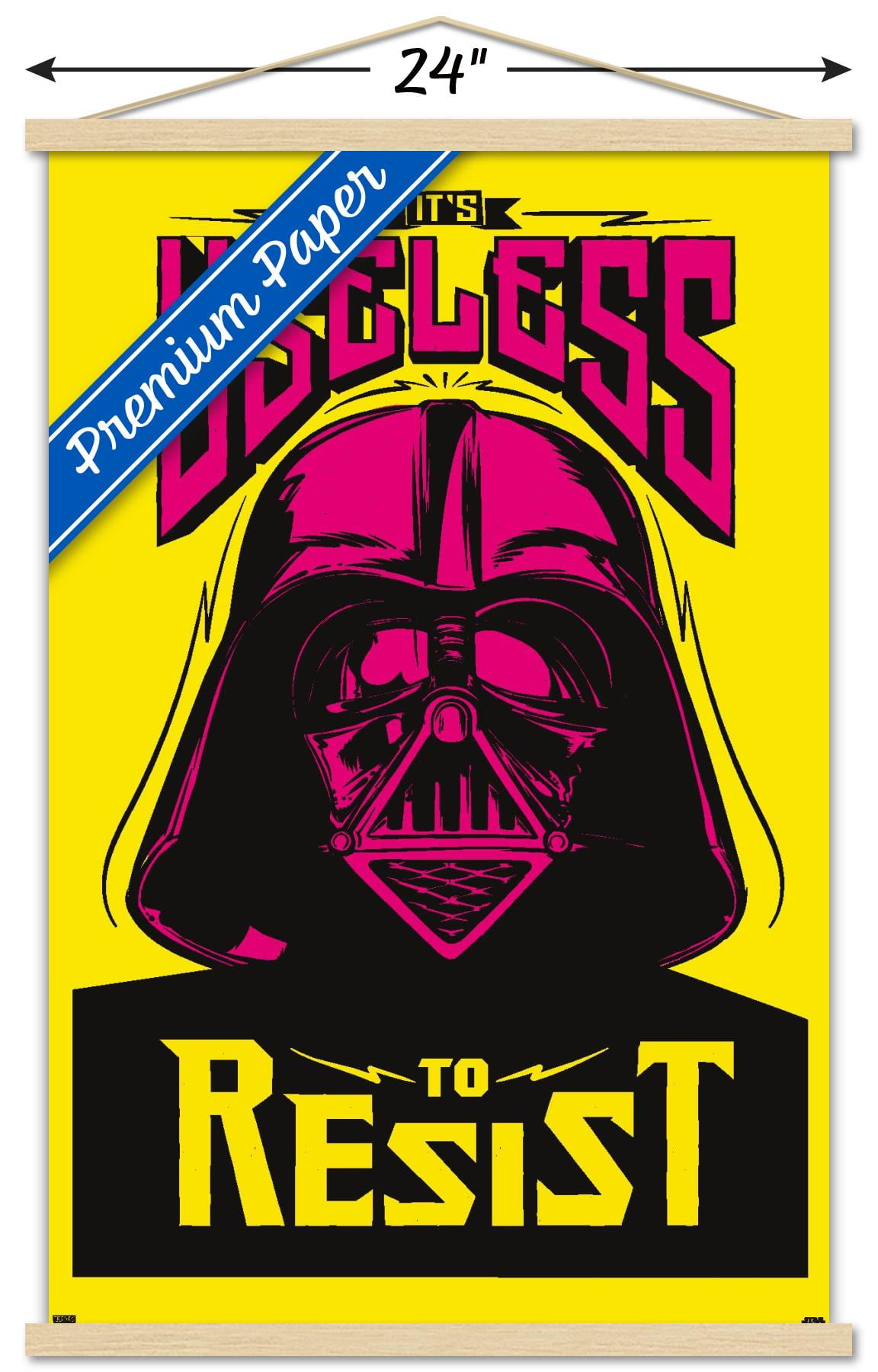Star Wars: Saga - Useless to Resist Wall Poster with Wooden Magnetic Frame, 22.375" x 34"