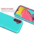 thumbnail image 4 of EBIZCITY Case for Samsung Galaxy A14 5G 2023 6.6", Case Cover for Galaxy A14 5G, Shockproof Heavy Duty Hard Plastic & Rubber Rugged Bumper 3-in-1 Case Cover - Mint, 4 of 6