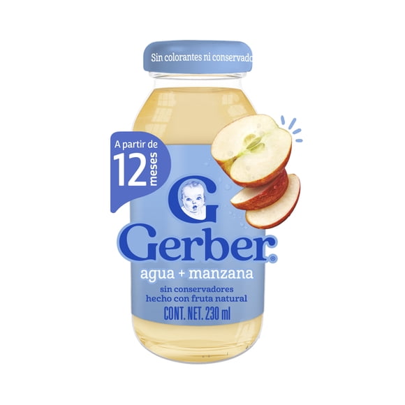 Bebida Gerber Sabor Manzana frasco 230 ml