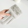 thumbnail image 4 of BLCHUNen Winter Gloves Women Casual Fleece Lined Thick Touchscreen Gloves Full Finger Cycling Driving Gloves,Onesize,White, 4 of 5