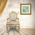 thumbnail image 3 of Brent, Paul 12x12 Gold Ornate Wood Framed with Double Matting Museum Art Print Titled - Coastal Suzani II, 3 of 4