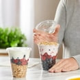 thumbnail image 5 of GUSTO 12 Oz Clear Plastic Cups Disposable Cups with Flat Lids, No Hole, 50-Pack, 5 of 7