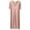 Pink, variant on Yteetum Army Green Maxi Dress for Women Summer Plus Size V-neck Nightgown Ladies Fasshion Oversize Short Sleeve Pleated Lightweight Baggy Lounge Pajamas Dresses XL