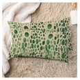 thumbnail image 2 of Set of 2 Lumbar Cushion Cover Peridot Green Polk Dots Throw Pillow Cover Chinese Style 12x24in Decorative Pillow Home Cotton Linen Exotic Cushion Cases for Car Patio Sofa Bed Bedding, 2 of 9